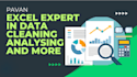 excel expert data cleaning analysis charts dashboard design