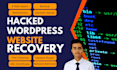 recover hacked wordpress website, malware removal