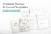 design printable planners, journals, and PDF templates
