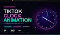 create animated clock countdown timer for  instagram reels