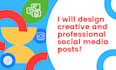 design creative and professional social media posts