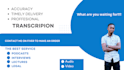do english transcription for you