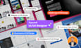 do website ui ux design, dashboard ui ux and app ui ux design in figma