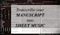 transcribe your manuscript into sheet music