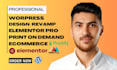 create wordpress website design elementor pro, learndash online course website