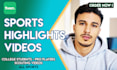 create highlights video for football players