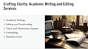 provide technical writing and editing services