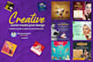 create 10 attractive social media post designs