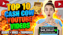 make top 10 cash cow youtube videos