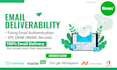 setup mx, spf, dmarc, dkim, to improve email deliverability
