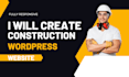 create professional construction wordpress website