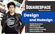 create squarespace landing page squarespace website design redsign