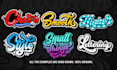 design modern font and custom typography handwritten designs