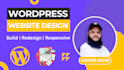 create and build responsive wordpress website design or website redesign