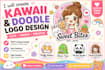 draw a kawaii pattern with cute cartoon doodles