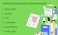 create and review educational material
