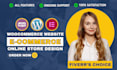 design ecommerce website with wordpress woocommerce website or woocommerce store