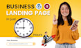 build responsive wordpress landing page design or elementor one page website