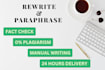 manually rewrite and paraphrase ai content