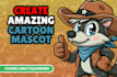 create original logo mascot cartoon character in vector