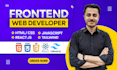 develop html website design, react front end, react website, website programming
