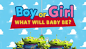 make a gender reveal video using toy story