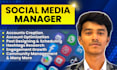 handle your social media accounts as a professional social media manager
