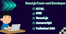 do frontend with react ,tailwind, javascript, CSS ,html