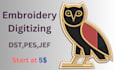 do quality embroidery digitizing in an hour