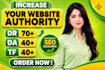 increase domain rating DR 40 ahrefs DR, domain authority da moz