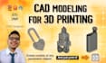 create any object, spare or piece for 3d printing with cad modeling
