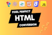 convert figma to html, psd to html, figma to tailwind css