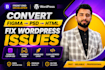 be your front end web developer for HTML, CSS, javascript, and bootstrap