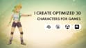 create optimized 3d game characters for unity