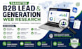 targeted b2b lead generation and web research
