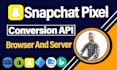 setup snapchat pixel conversion API via gtm server side