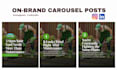 design on brand carousel posts for instagram and linkedin