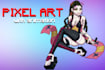 make pixel art with simple animation