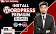 install wordpress theme with demo import, wordpress elementor pro
