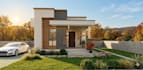 create modern 3d house model in sketchup from 2d plan