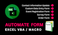 automate data capturing form in excel vba by macros