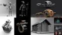 3d sculpt, retopology, texture, rig and animate your ideas