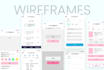 design professional wireframes for websites and mobile apps