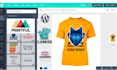 custom tshirt design website, pod, printing website using lumise and printful