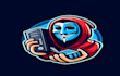 do mask, carton, gaming, computar, mascot logo design