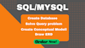 do database sql and mysql tasks, assignments and projects