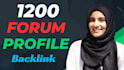 create 12,000 social networks and forum profile SEO backlinks link building