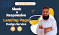 sleek and responsive landing page design service