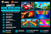develop a professional unity 2d or 3d game