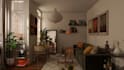 do interior decor plan with 3d model, 4k render and moodboard with shopping list